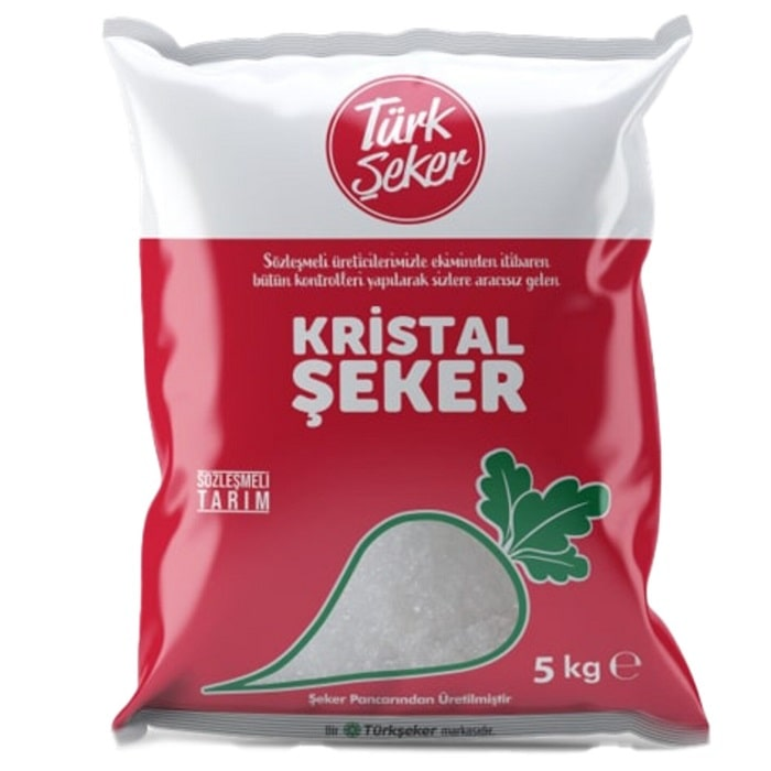 Türk Şeker Kristal Toz Şeker 5 kg.